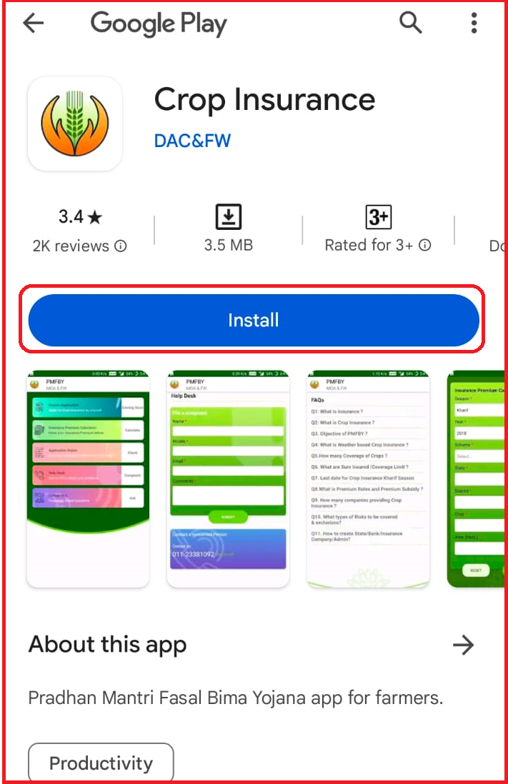 PMFBY Crop Insurance App